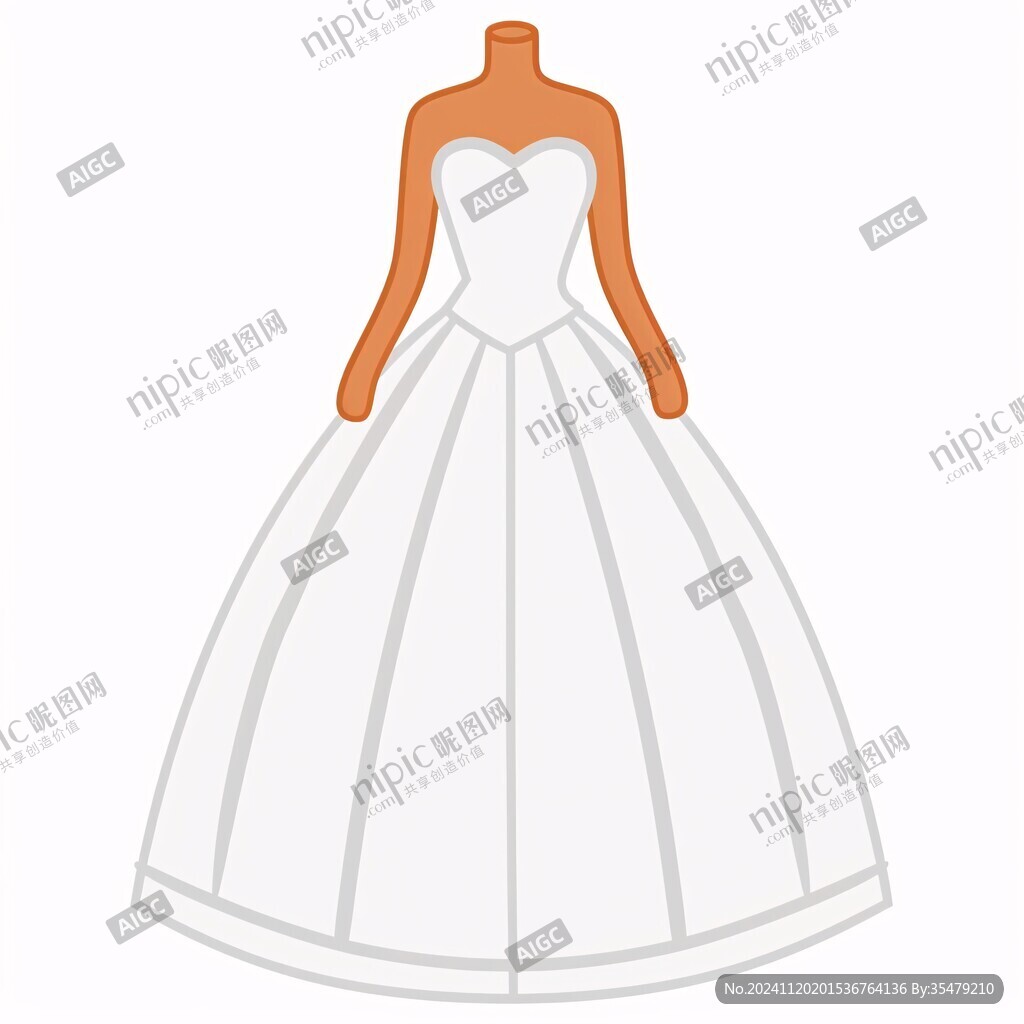 婚纱插图