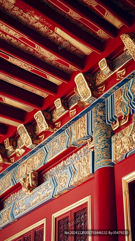 故宫斗拱彩绘
