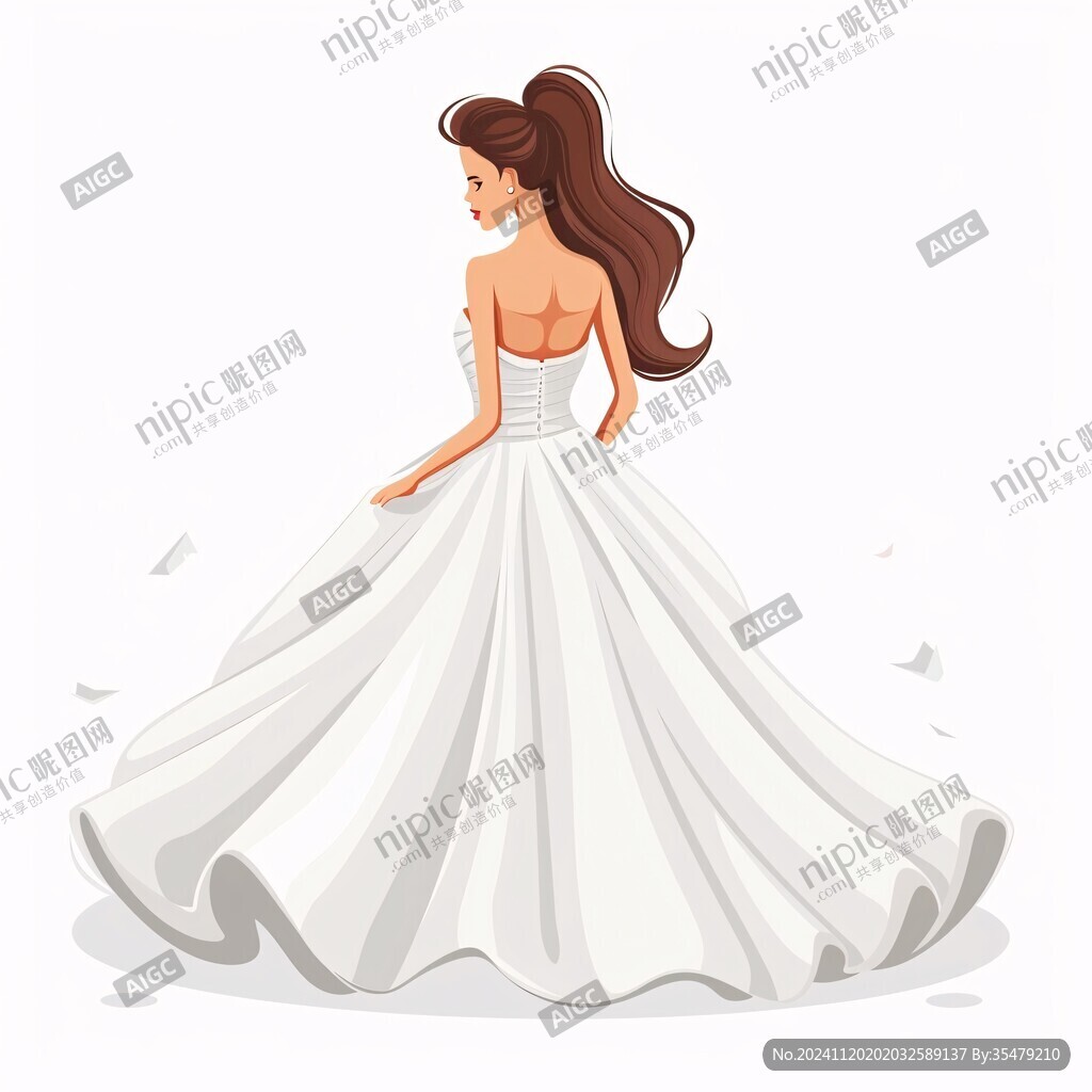 卡通婚纱人物卡通婚饰