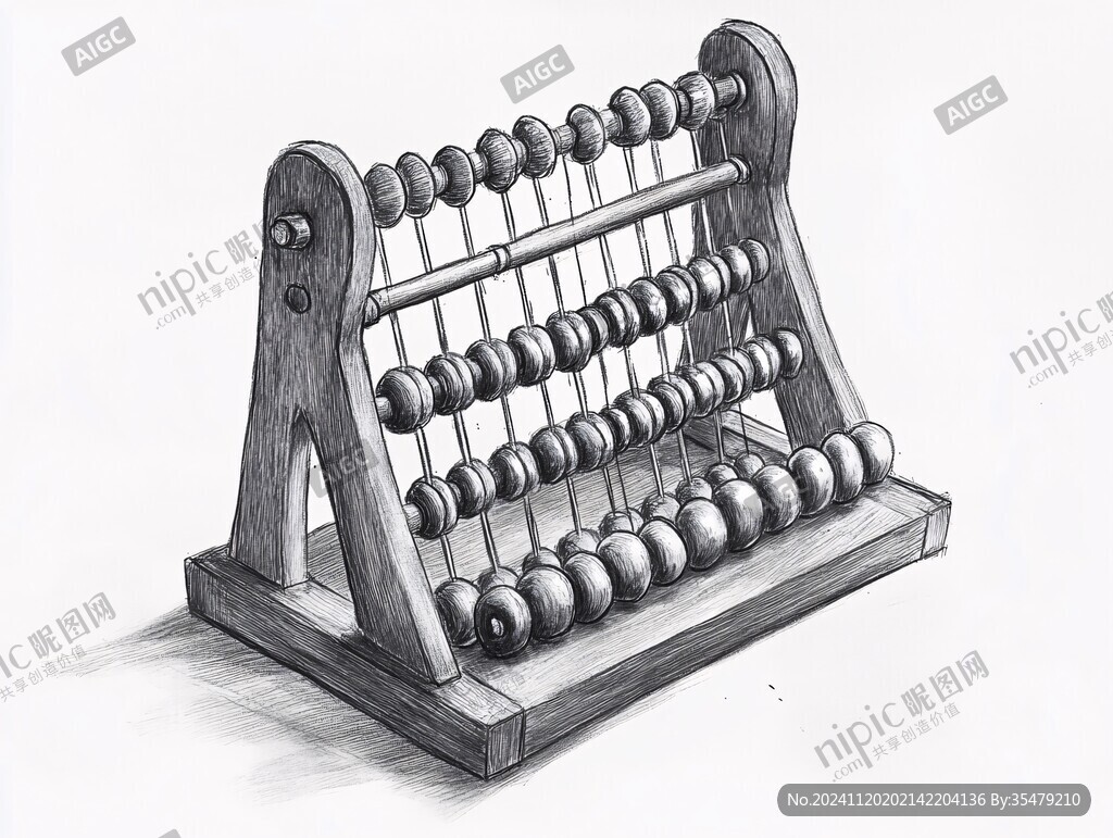 手绘算盘