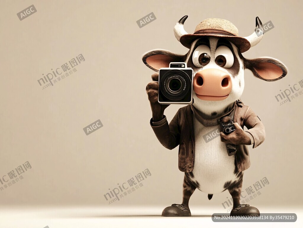 3d卡通牛