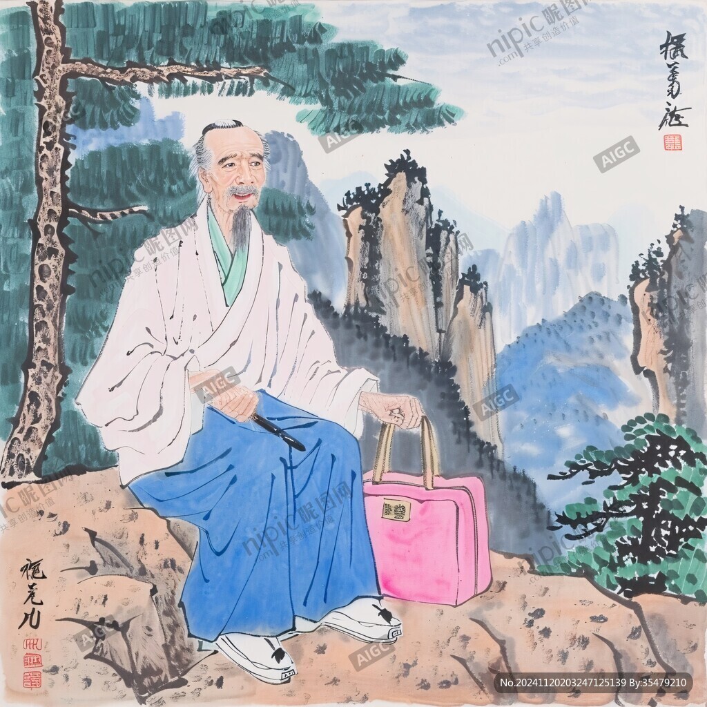 松下弈棋图