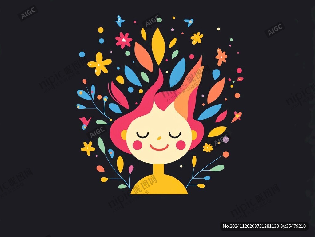 儿童插画类logo