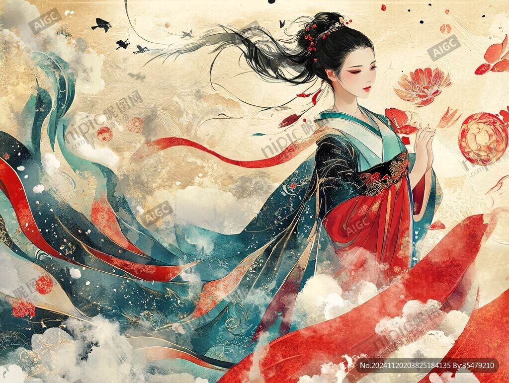 古风女插画