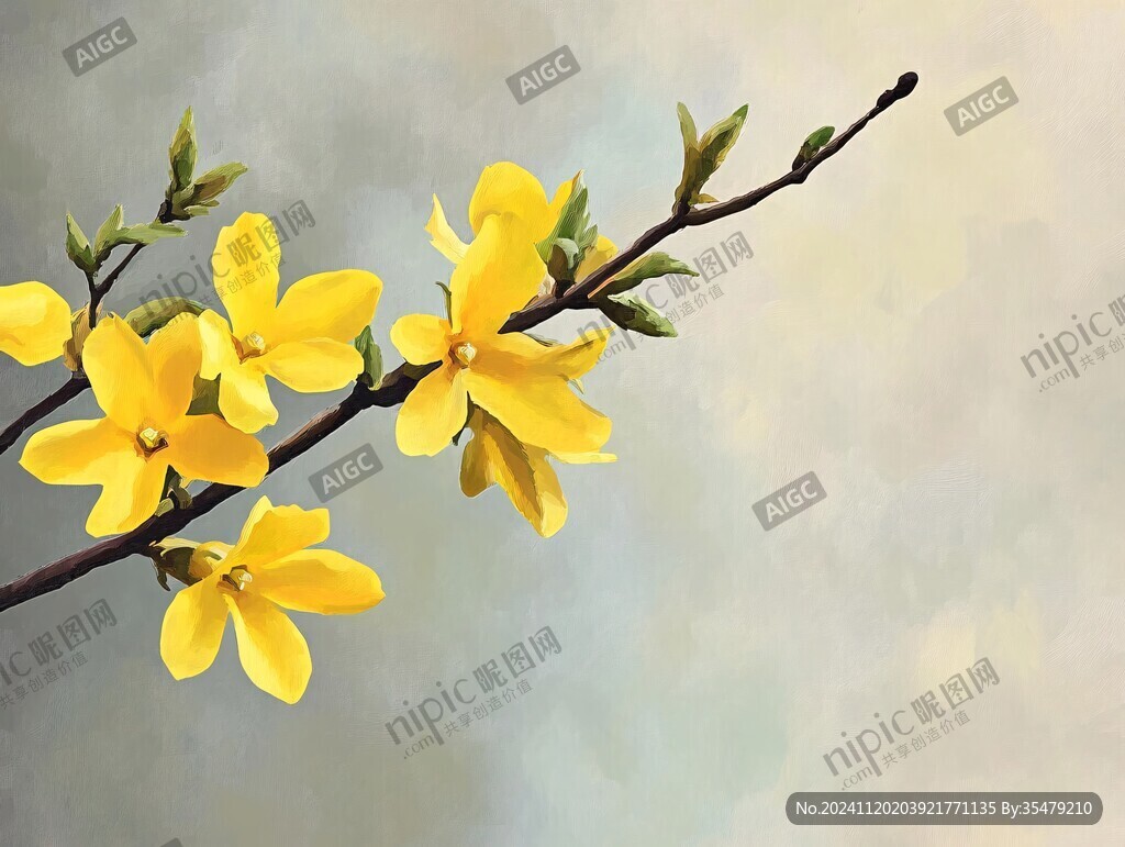 唯美迎春花