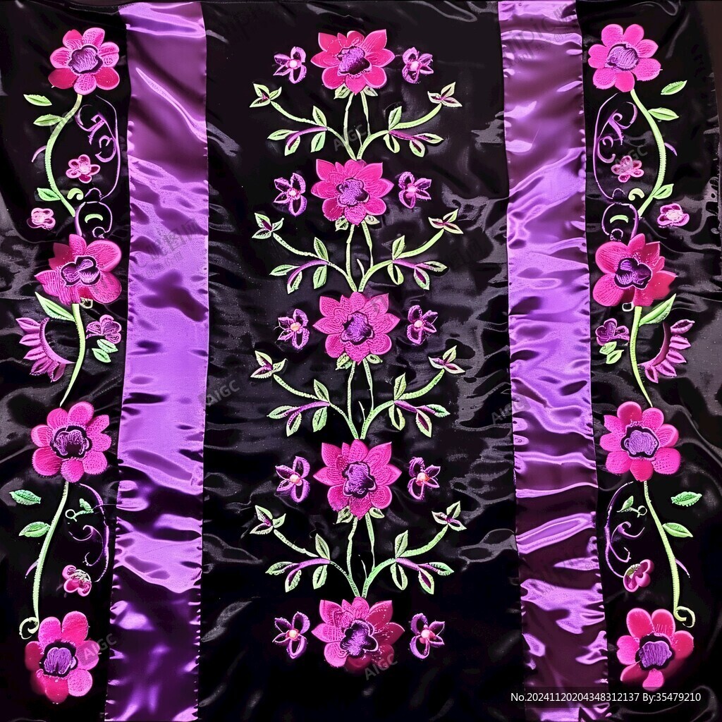 绣花门帘带