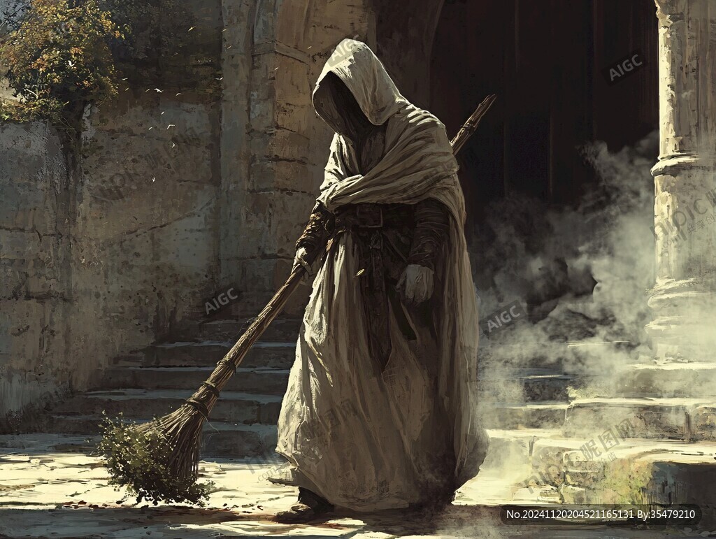 晨曦中的修女