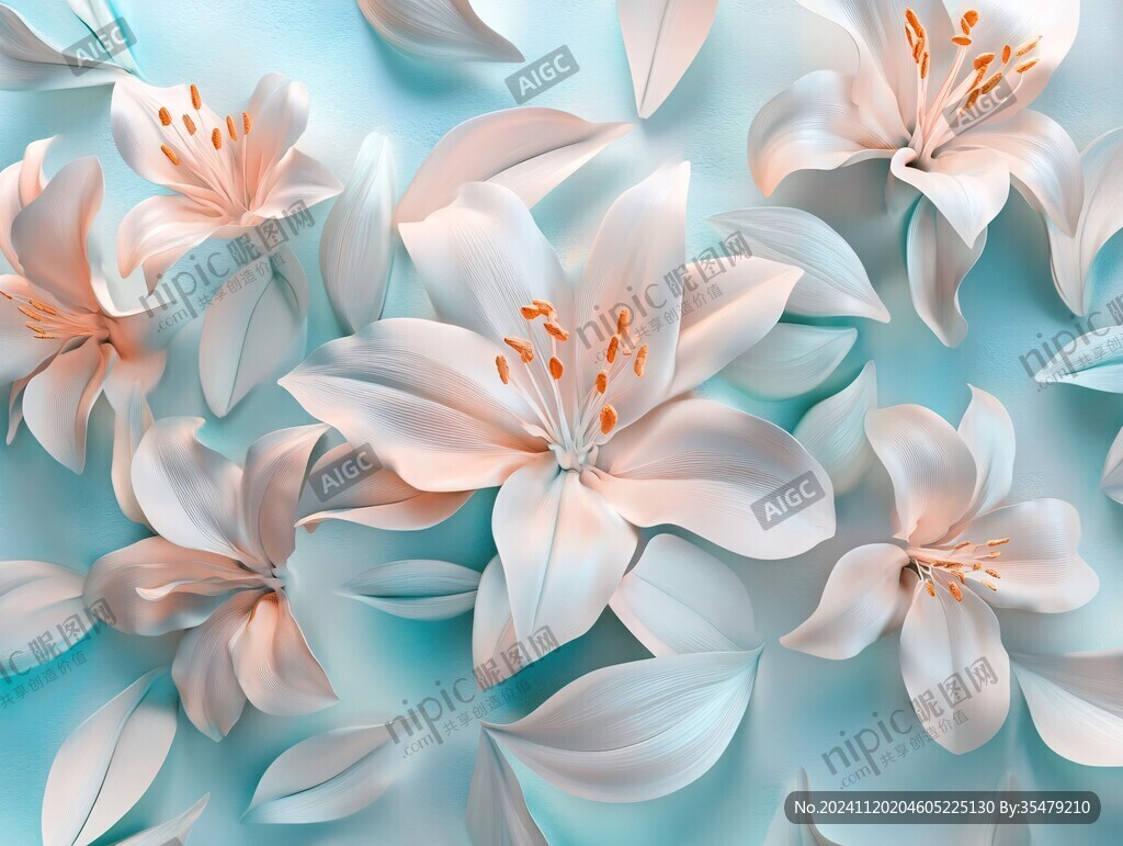 3d立体花壁纸