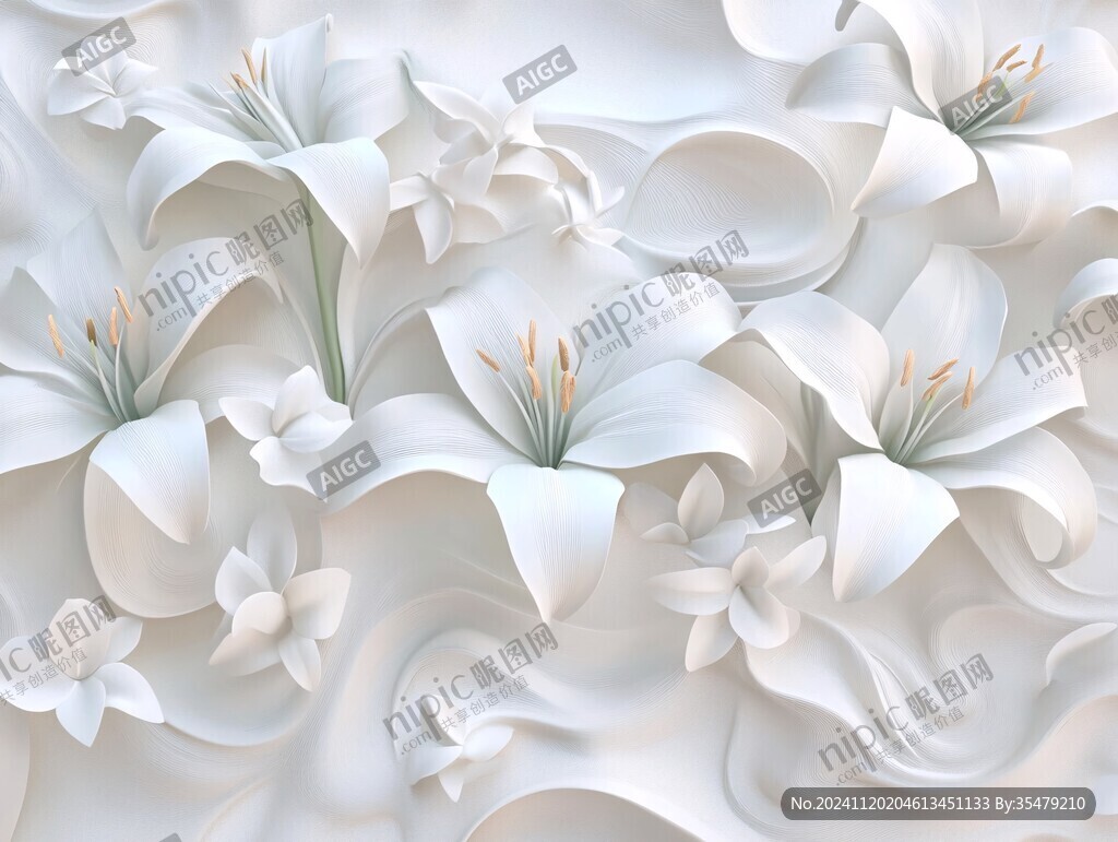 3d立体花壁纸