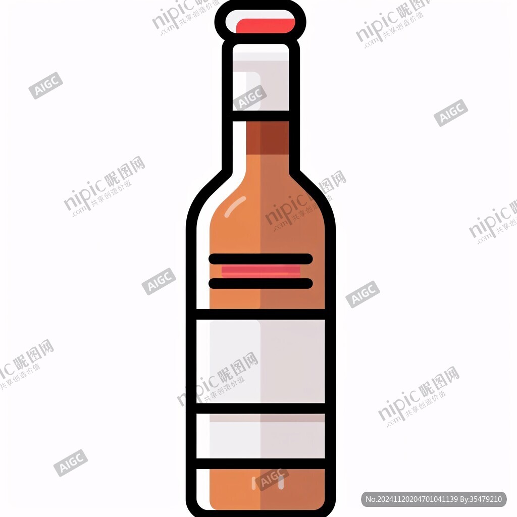 啤酒瓶卡通