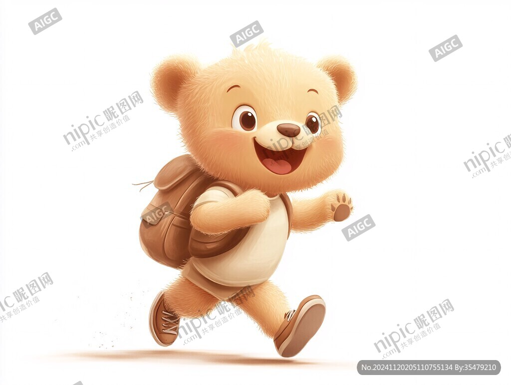 背书包的小熊