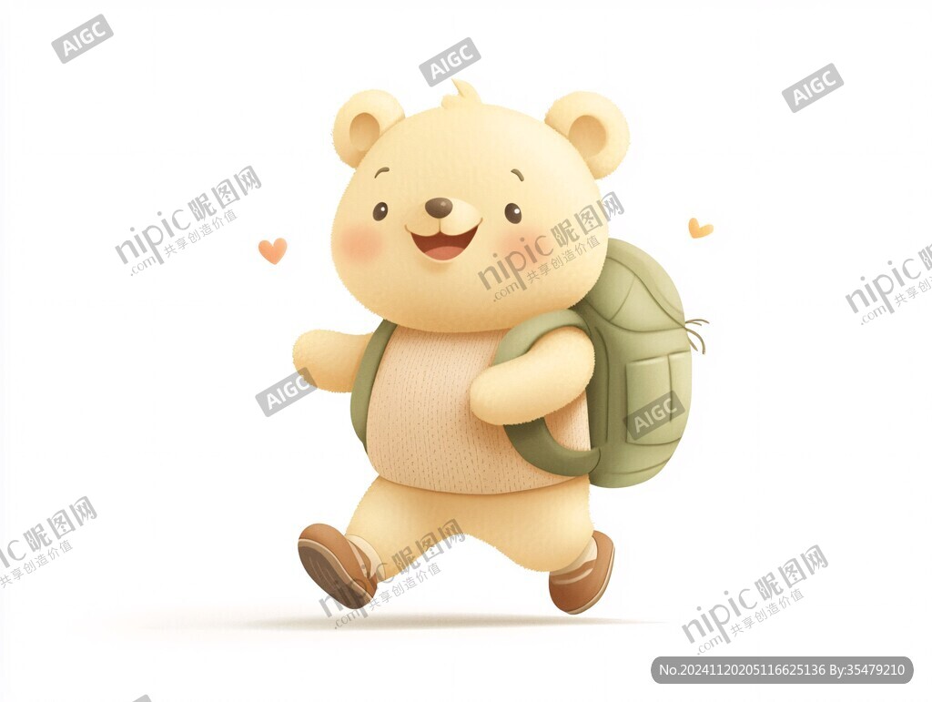 背书包的小熊
