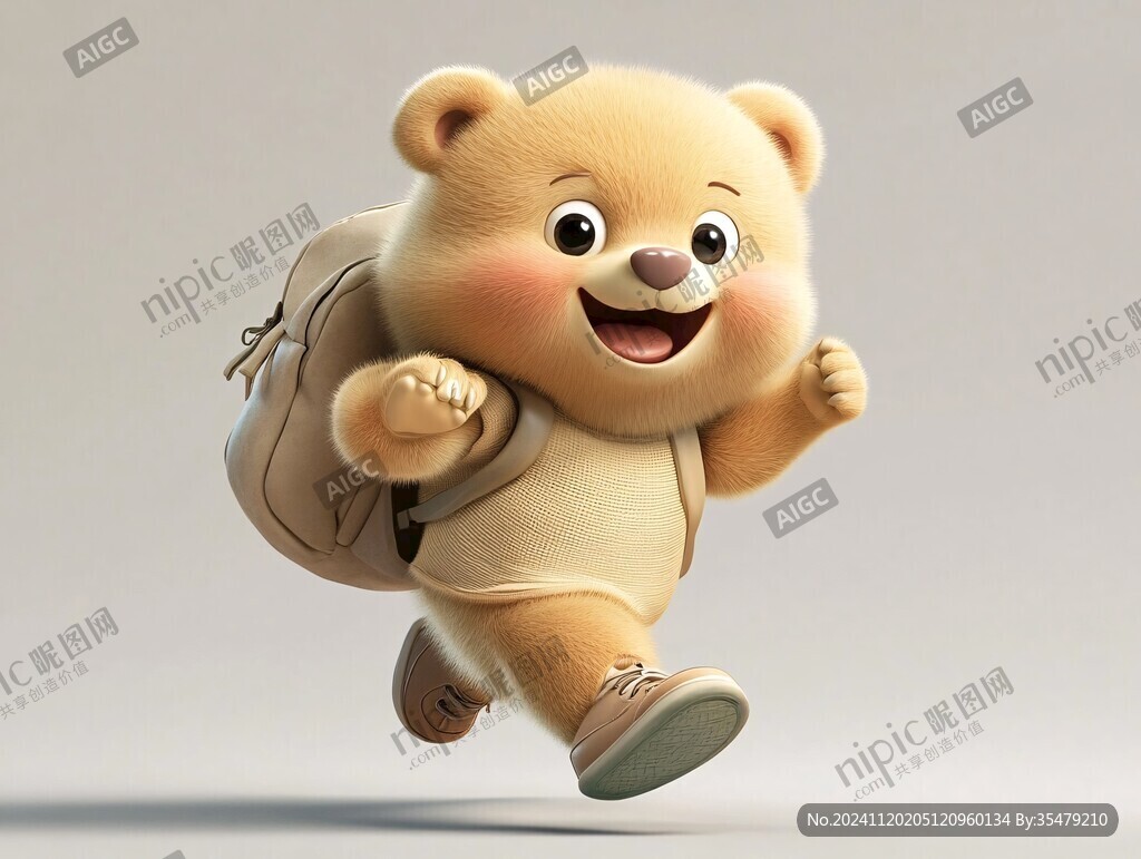 背书包的小熊