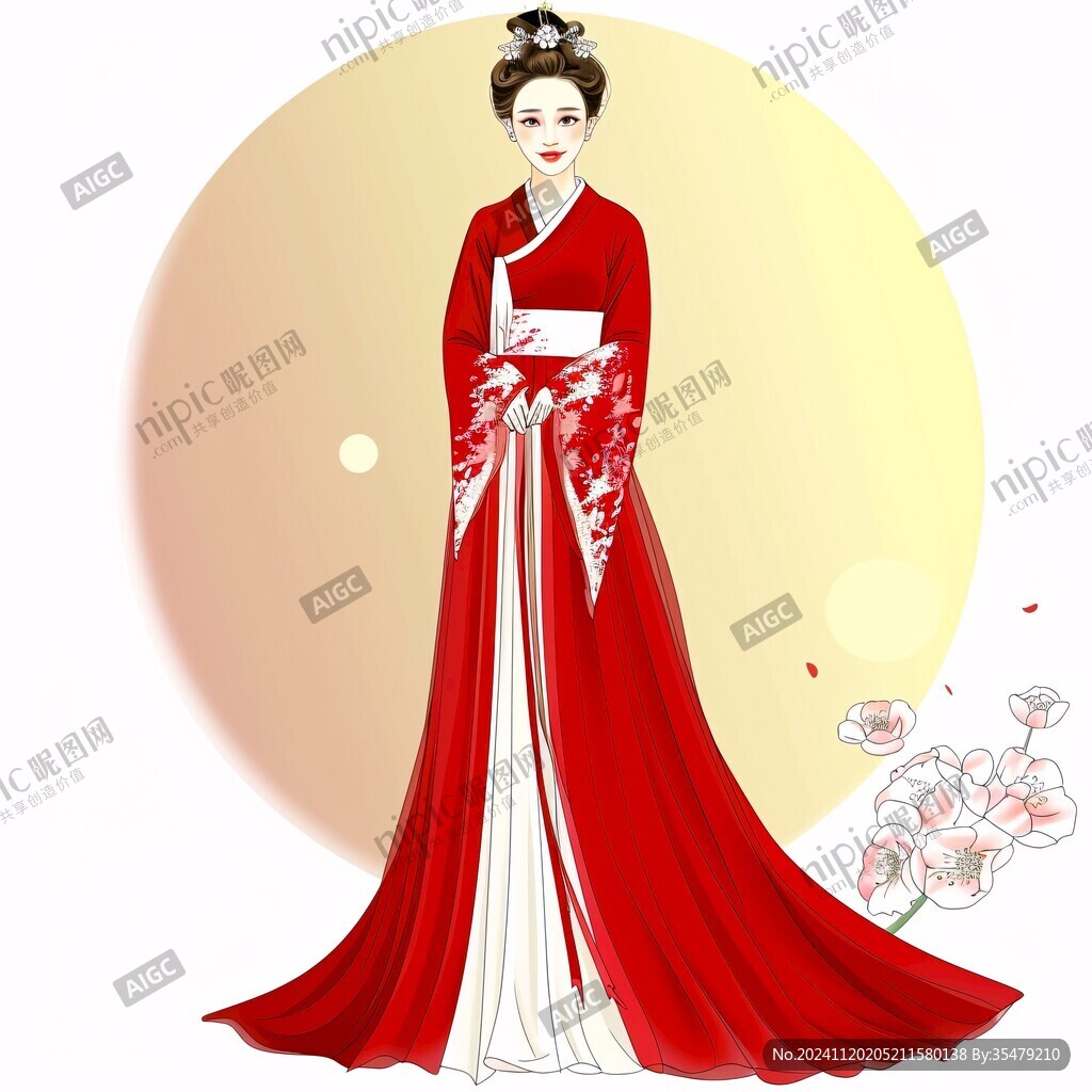 卡通古装新娘