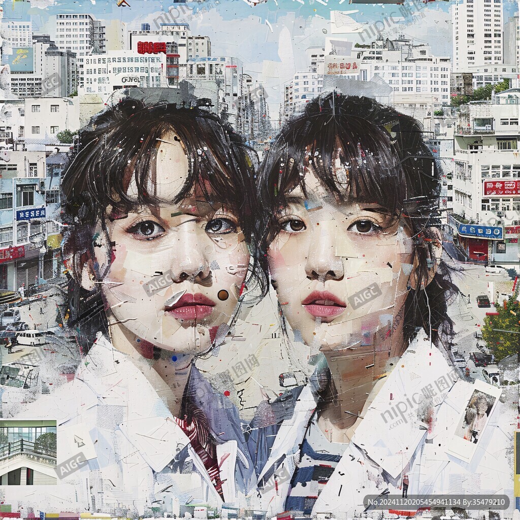 合影立体画