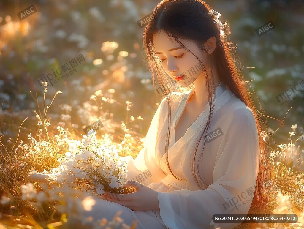 柔美意境美人