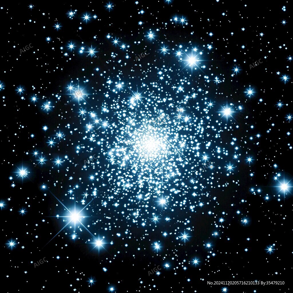 深蓝色星光点点