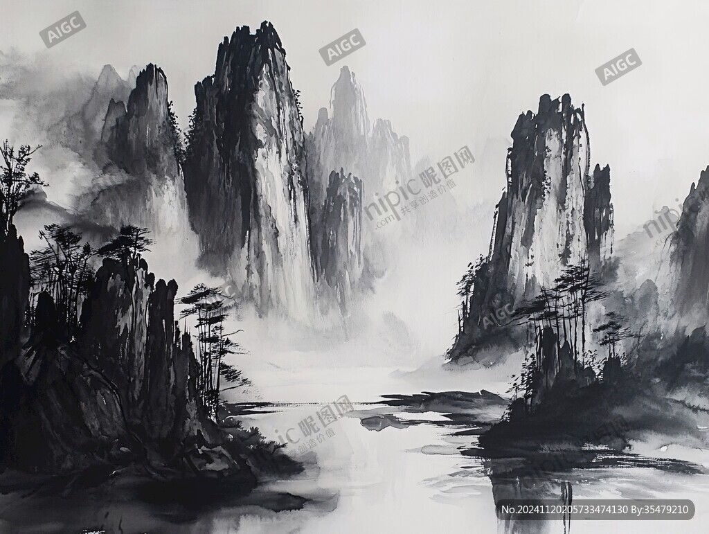 山水画壁纸墙纸