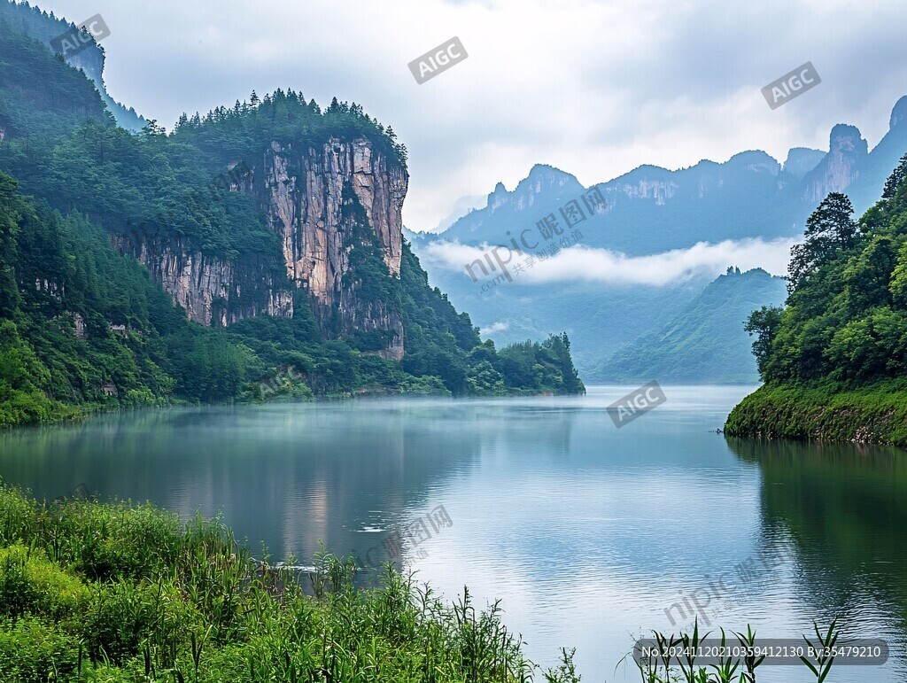 清江汛期风光
