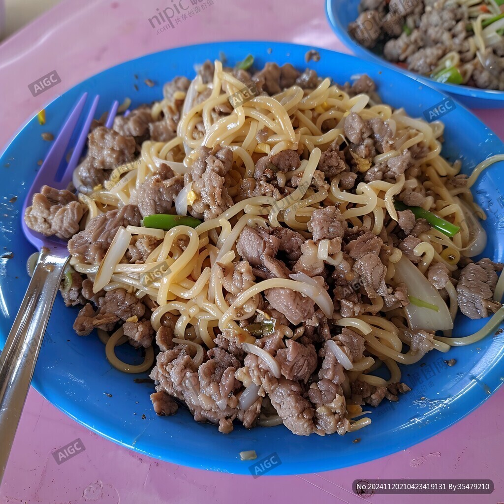 牛餐肉炒莜面