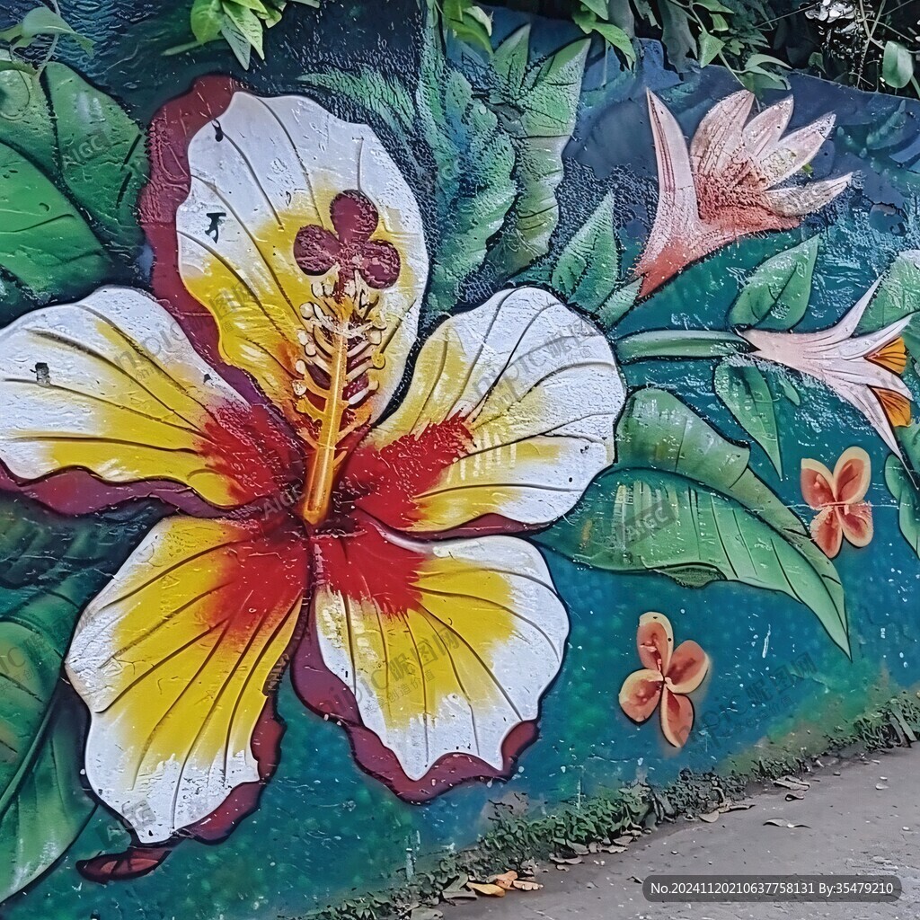 杜丹花壁画
