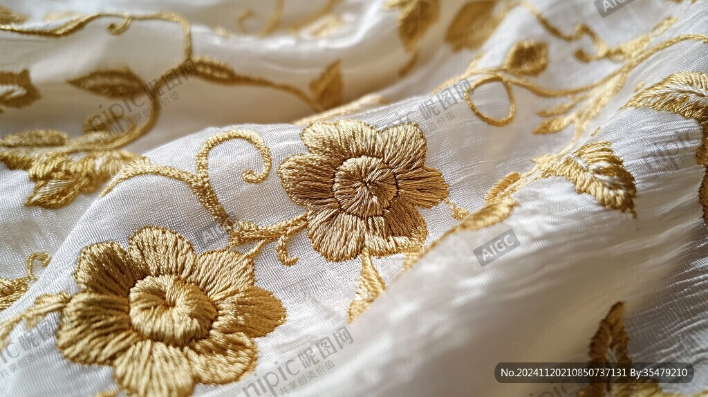 金线绣花