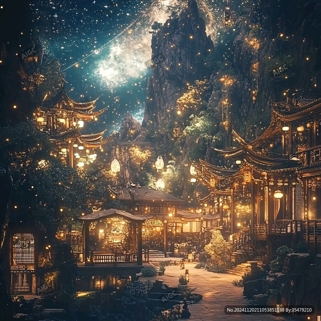 古风夜景