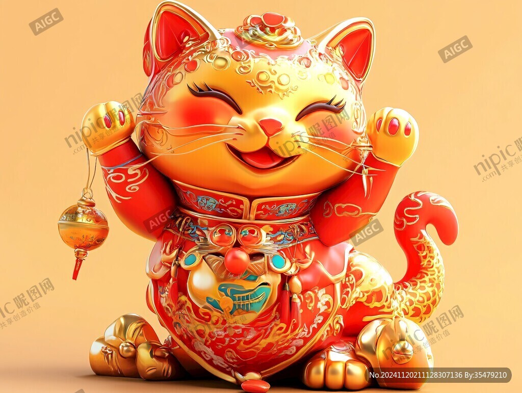 3d招财猫