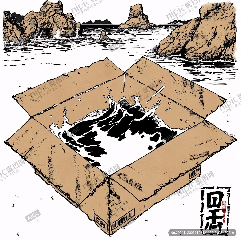 海参包装手绘