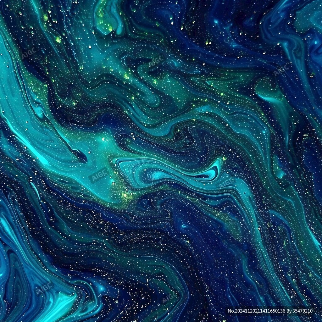 海洋流体画宇宙