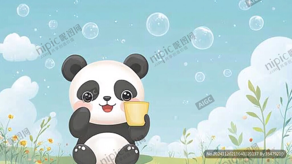 卡通熊猫壁纸