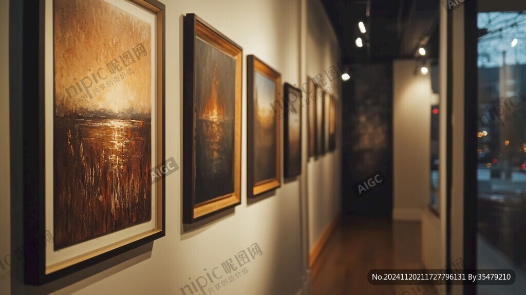走廊画展