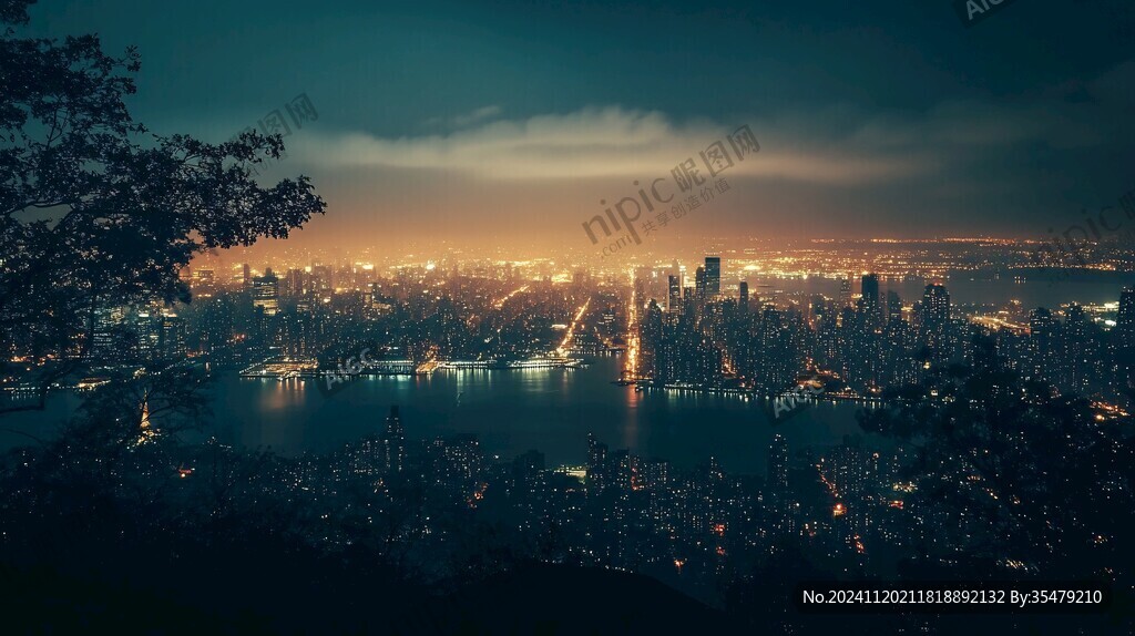 宝石山夜景