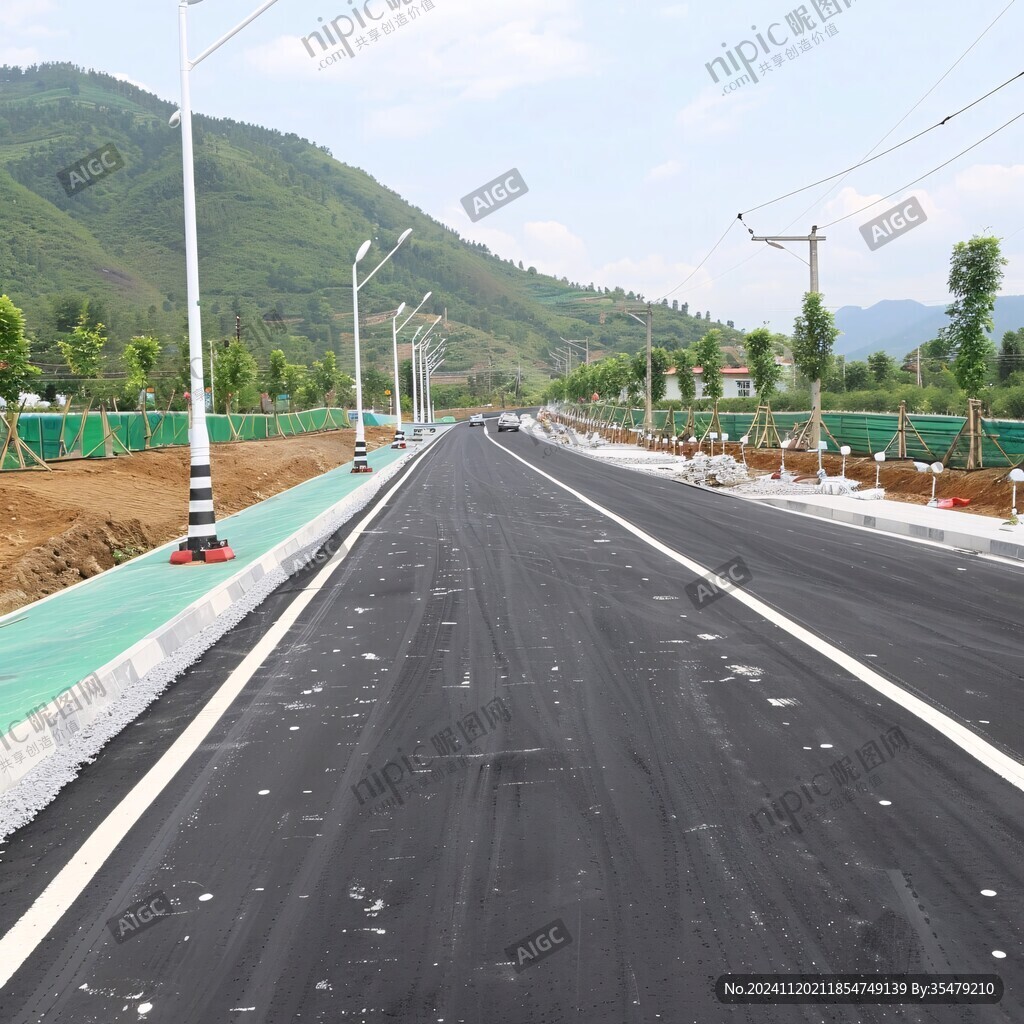 新铺柏油路面