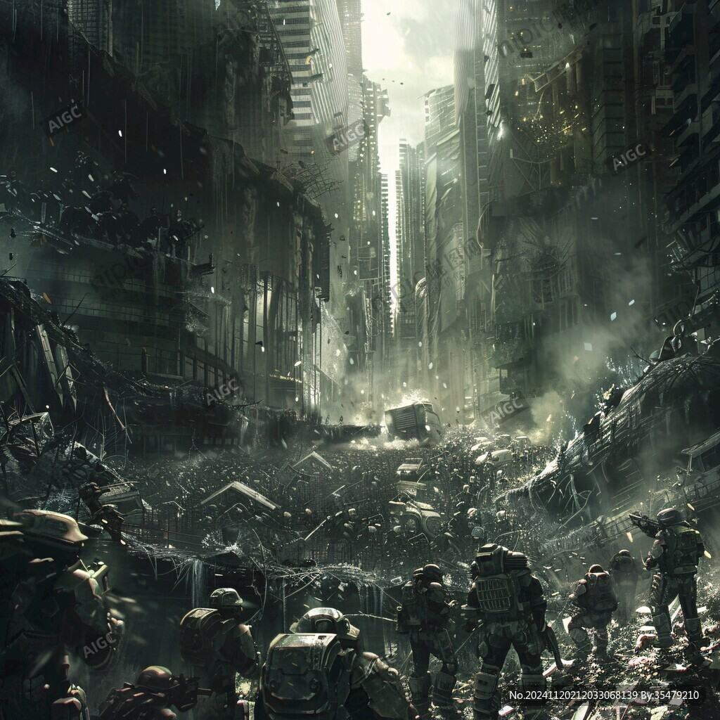 世界末日混乱场景