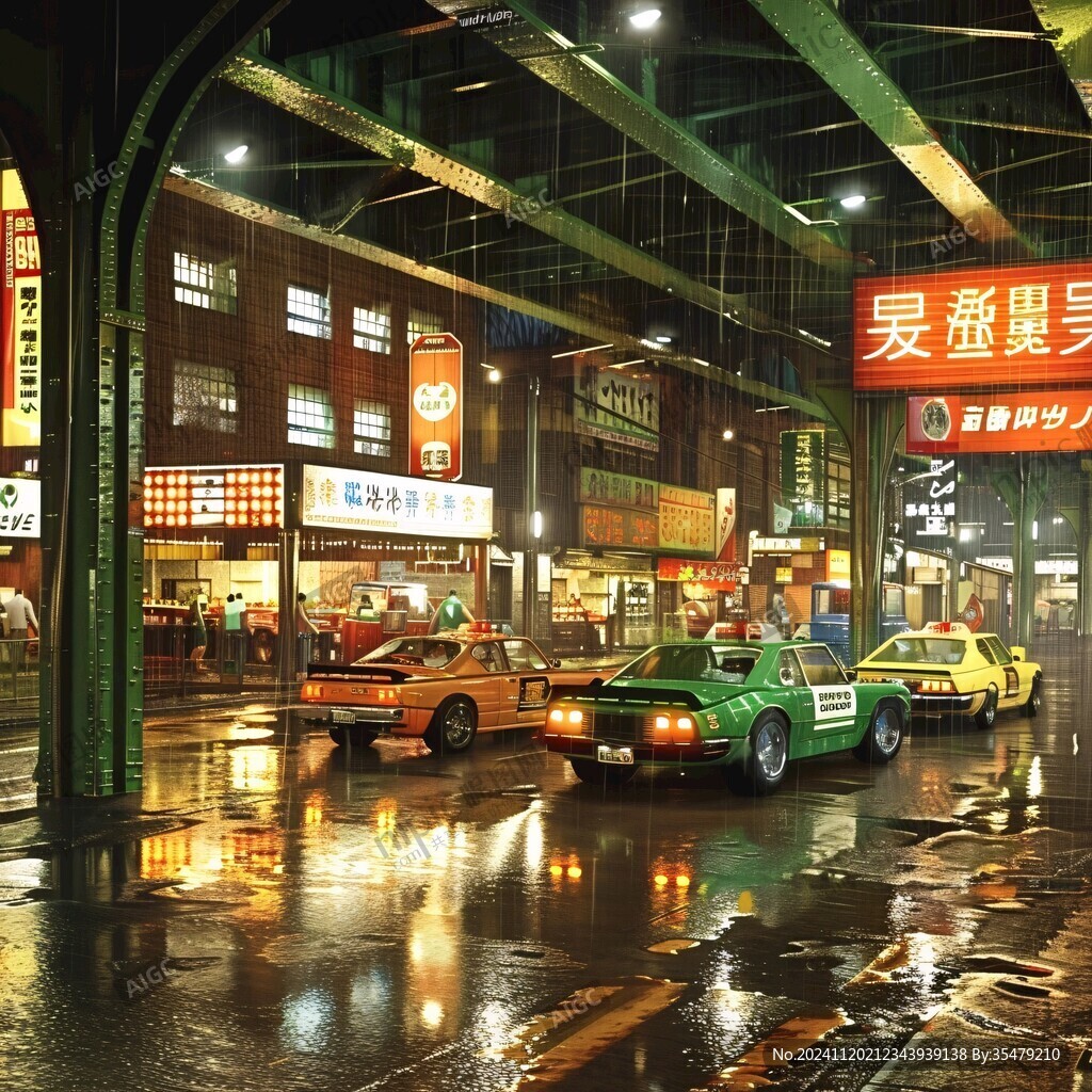 雨天出租车