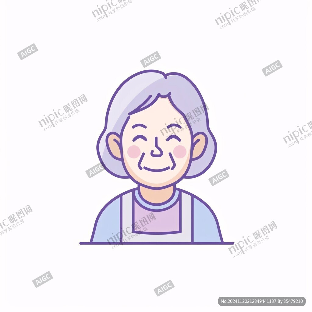 卡通logo外婆大妈