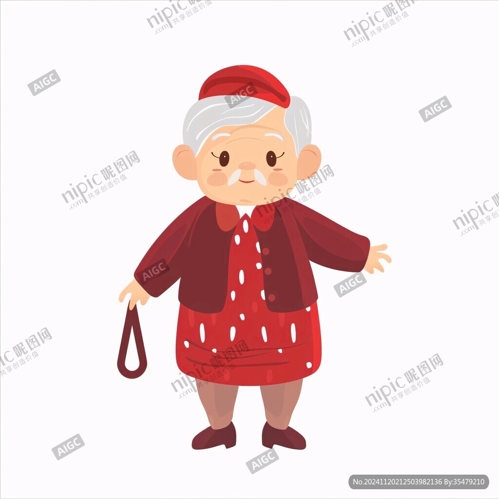 卡通姥姥姥爷