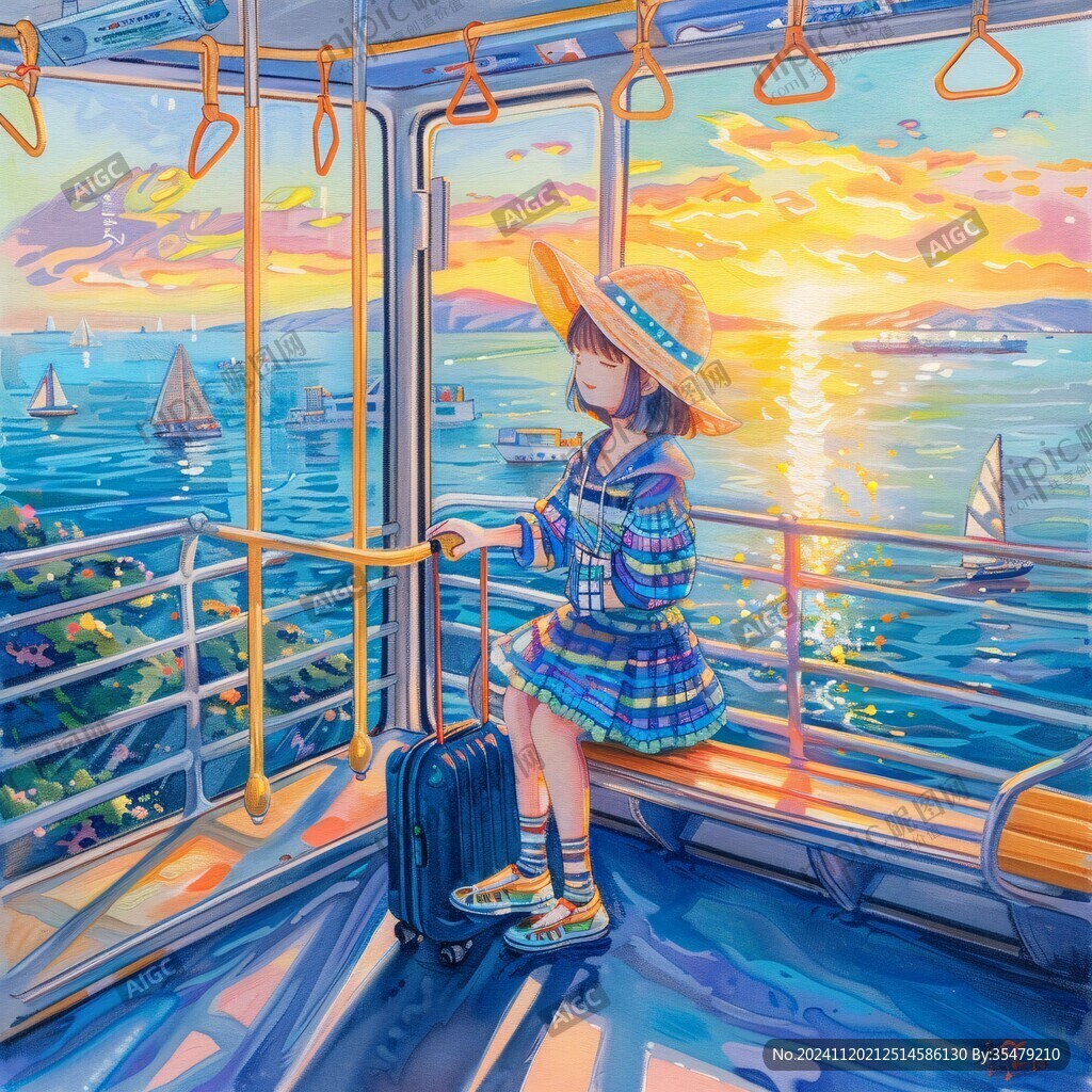 日系少女插画