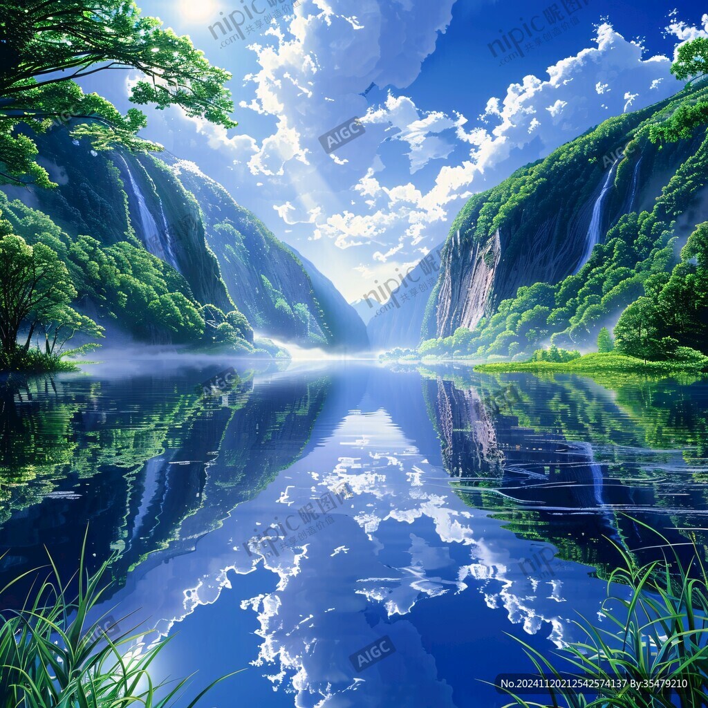 宽屏风景画