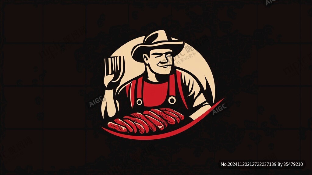 香肠标志肉类logo