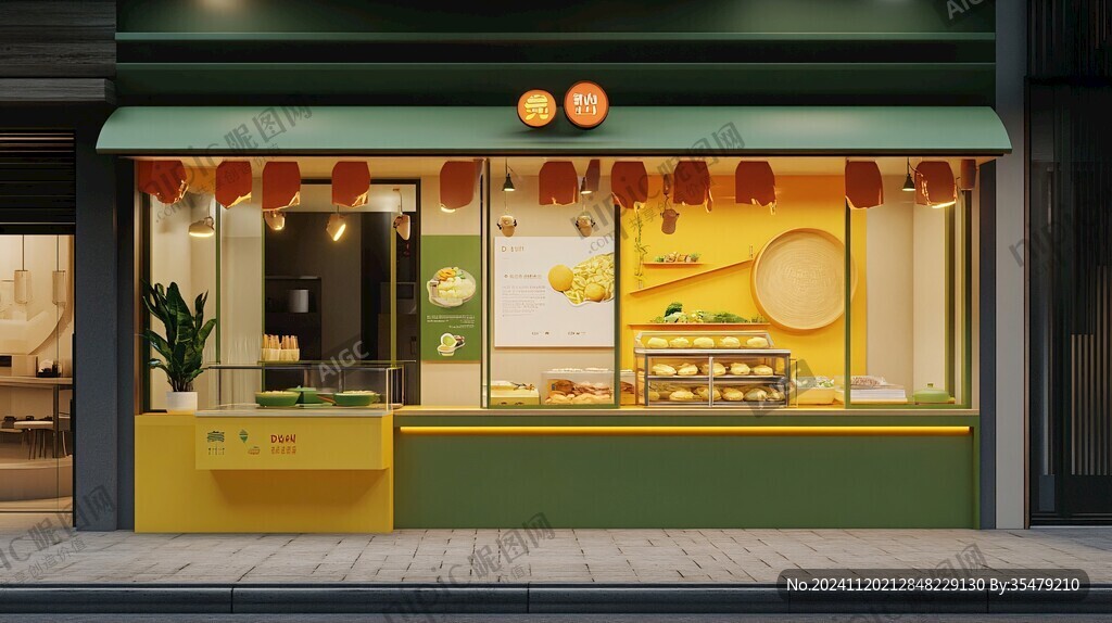 糕点店门头设计