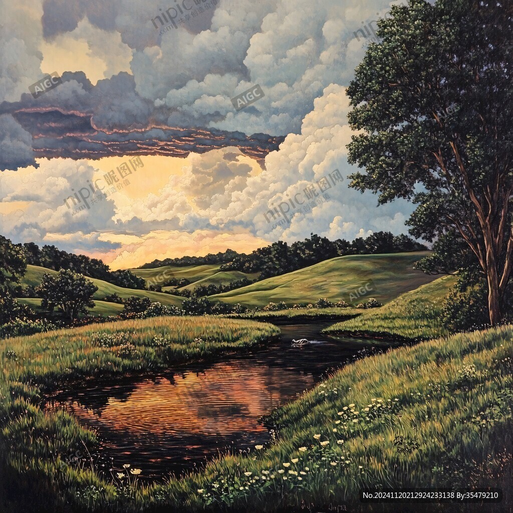 美丽风景油画