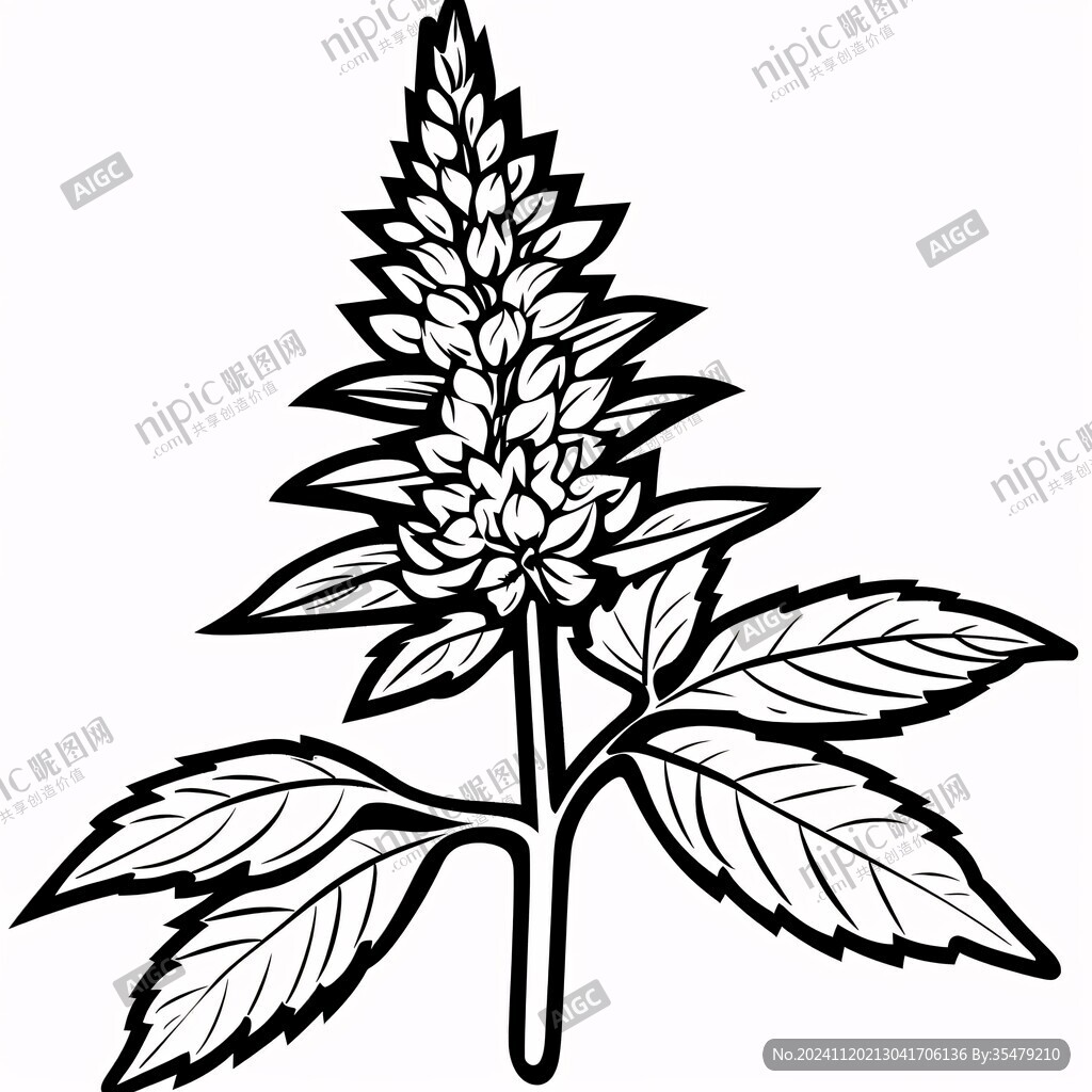 手绘芝麻花