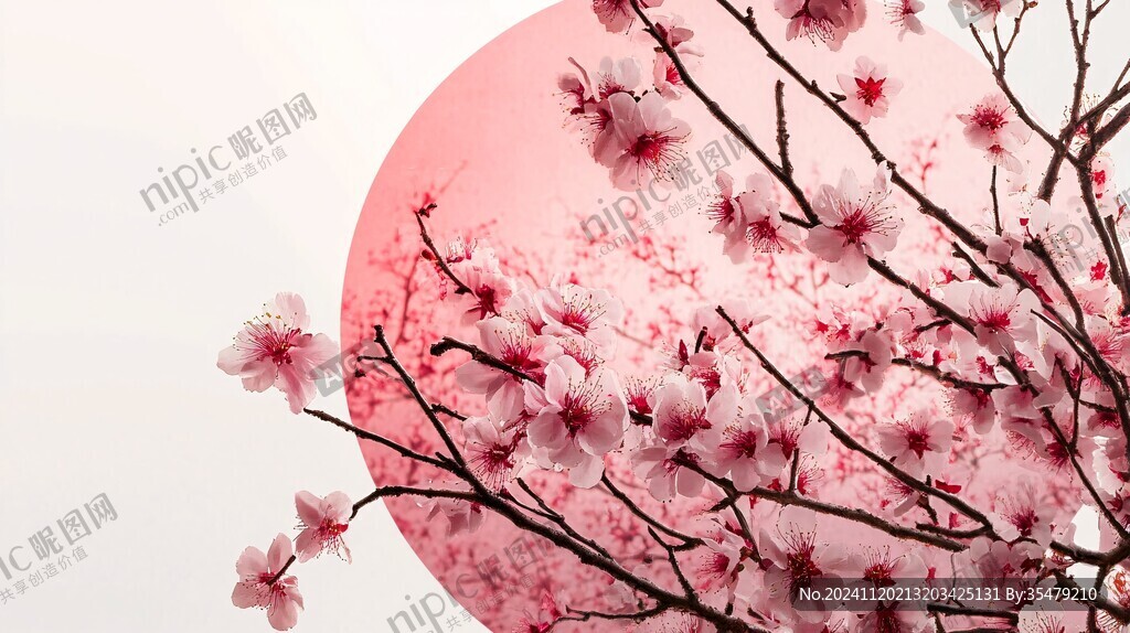新中式桃花