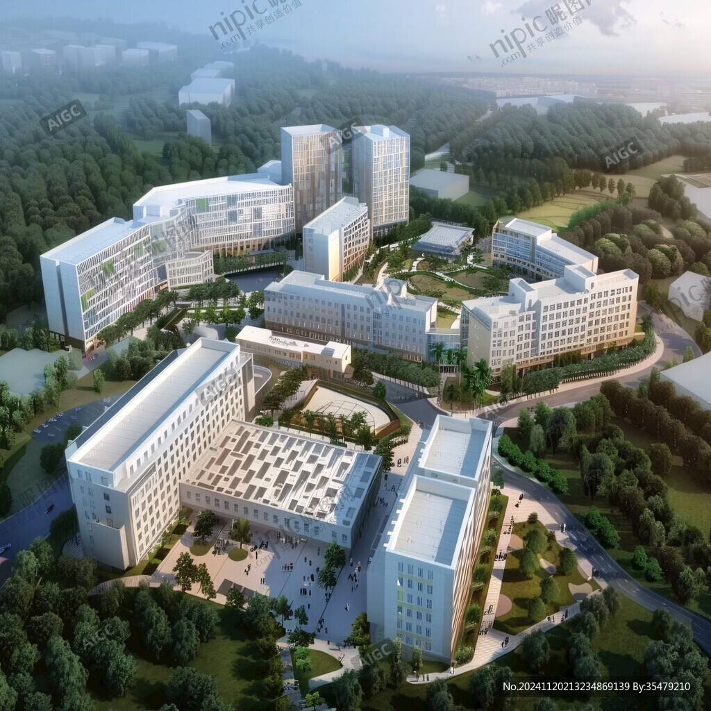 医院鸟瞰图