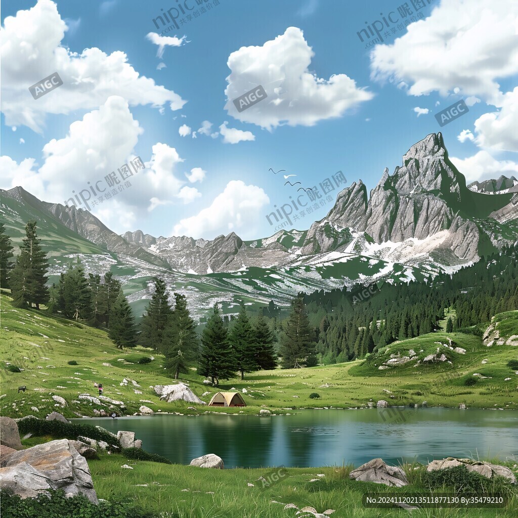 宽屏风景画
