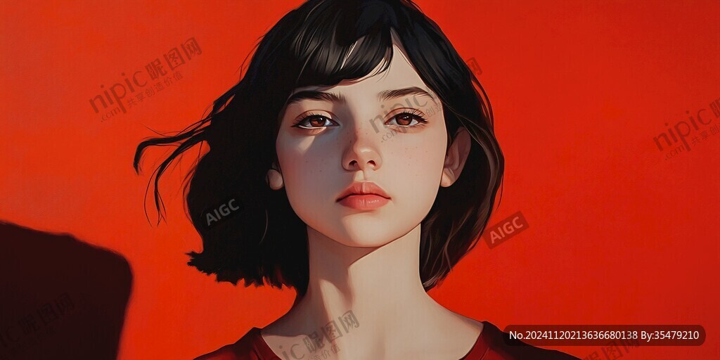 写实人物插画