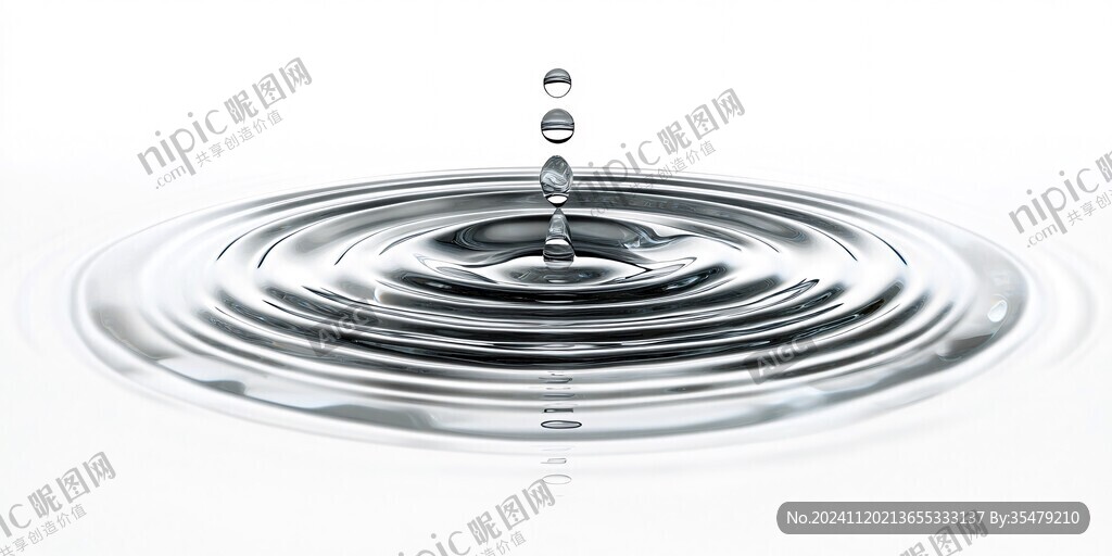 水滴波纹