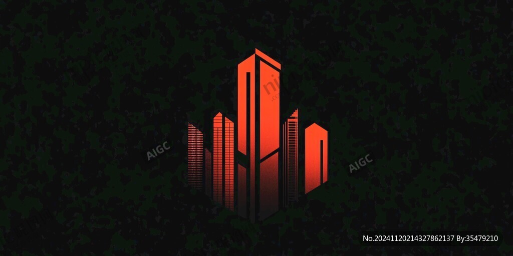 金色现代建筑logo
